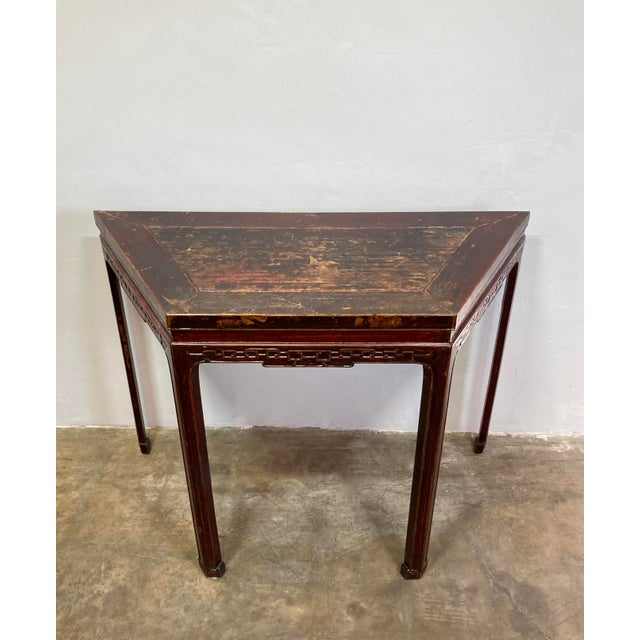 Asian Late 19th Century Rosewood Qing Dynasty Console Table For Sale - Image 3 of 7
