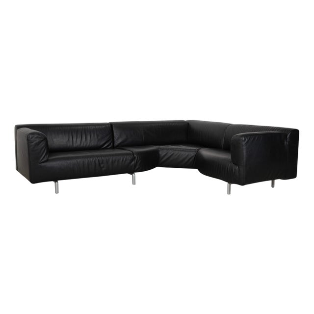 Met 250 Sofa in Leather by Piero Lissoni for Cassina For Sale