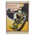 Yellow Art Deco Harley Davidson Motorcycle Advertising Poster, 1930s For Sale - Image 8 of 8