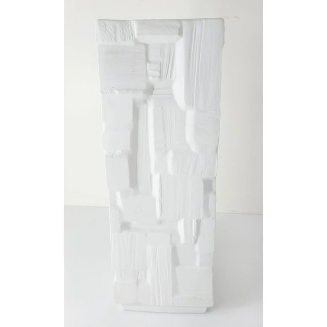 We are selling this cool modernist mid-century vase by Heinrich H&G with faux wood textured surface. Condition:...