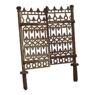 Vintage Indian Iron Garden Gate For Sale