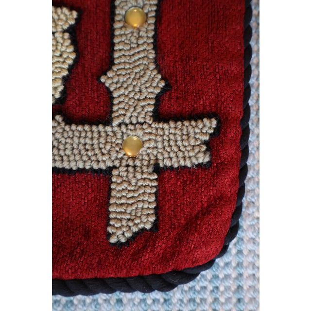 2000 - 2009 Vintage Judi Boisson 2003 “Camp Canoe” Hand-Hooked Pillow Cover—Unused For Sale - Image 5 of 18