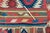 1880s Antique Large Kilim Rug Geometric Red Cream Blue Navy Wool Flatwoven Rug - 5'2" X 8'9" For Sale - Image 10 of 10