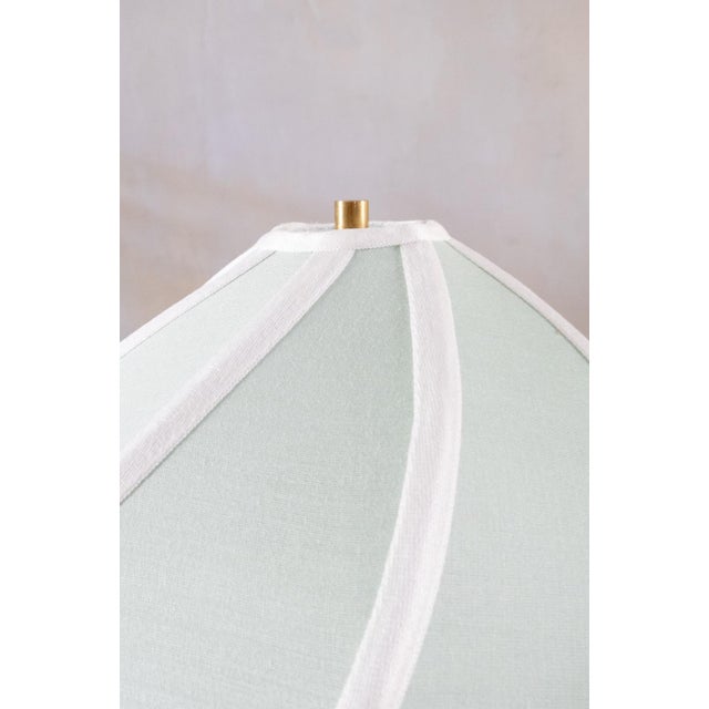 Acrylic Glass and Brass Table Lamp, 1980s For Sale - Image 6 of 8
