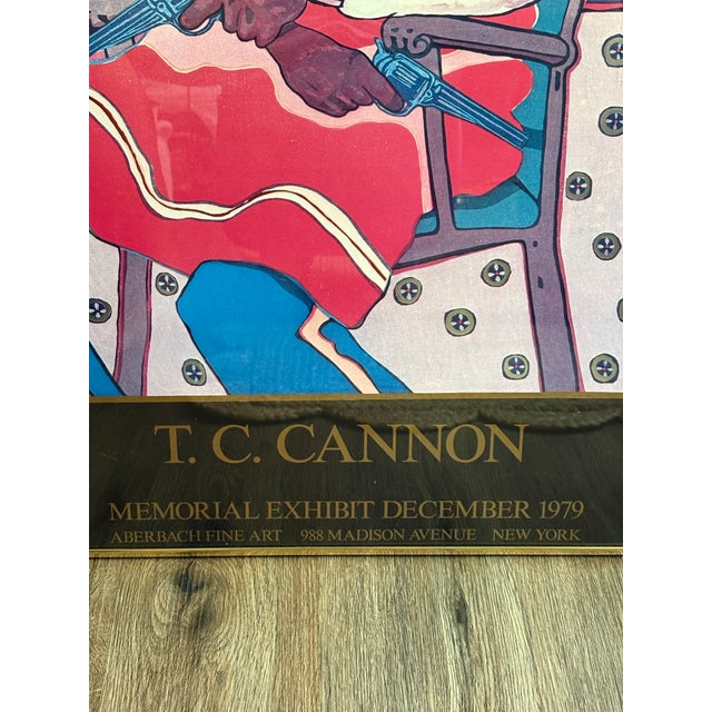 Contemporary Vintage t.c. Cannon “Two Guns Arikara” 1979 Original Exhibition Poster Art For Sale - Image 3 of 12