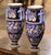 Blue Pair of Early 20th Century Faience Vases With Hand-Painted Cherub Motifs From Gien For Sale - Image 8 of 11