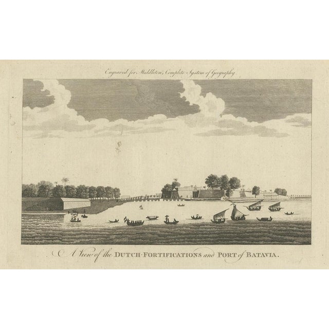 Antique View of Batavia Port Jakarta, 1778 For Sale - Image 9 of 9