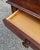 Wood 20th Century Thomasville Mahogany Single Drawer Banded Top Side Table For Sale - Image 7 of 8