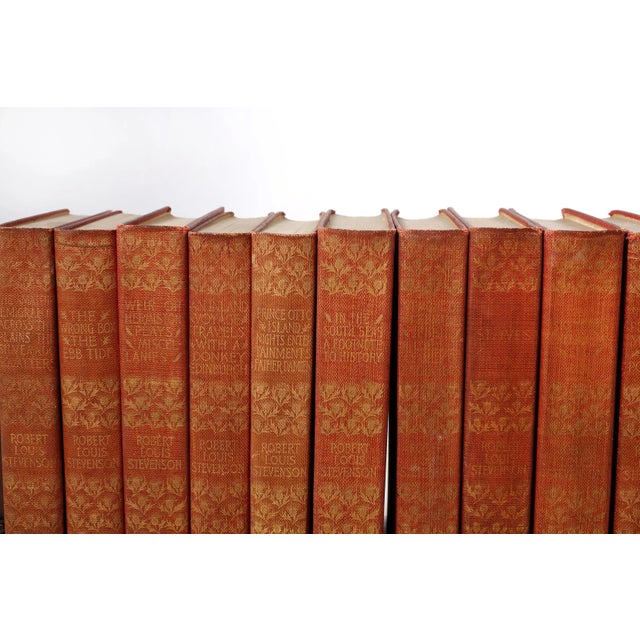 Set of 18 library book " Letters & Miscellanies of Robert Louis Stevenson published in New York by Charles Scribner's Sons...