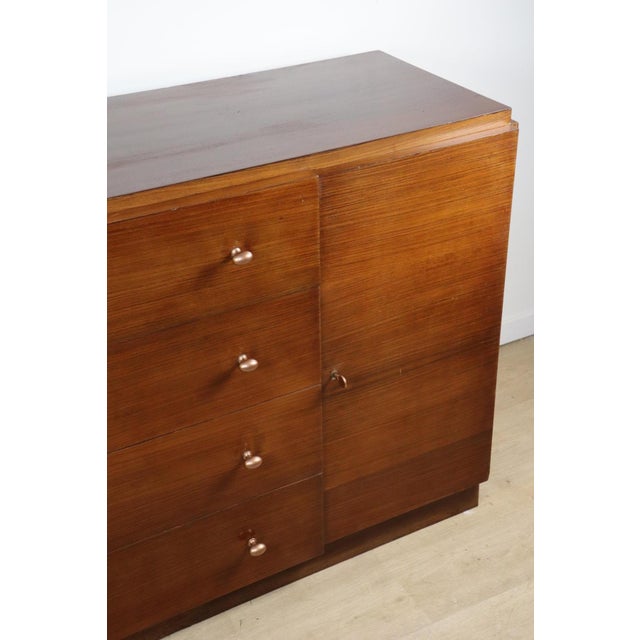 Brown Art Deco Rosewood Sideboard, 1950s For Sale - Image 8 of 18