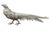 A striking vintage Gucci decorative pheasant figurine, made in Italy and rendered in richly detailed silver-tone metal....