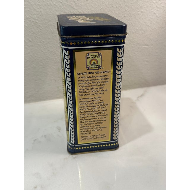 Vintage Maxwell House 1892 Commemorative Coffee Tin - 100th Anniversary Edition For Sale - Image 4 of 5