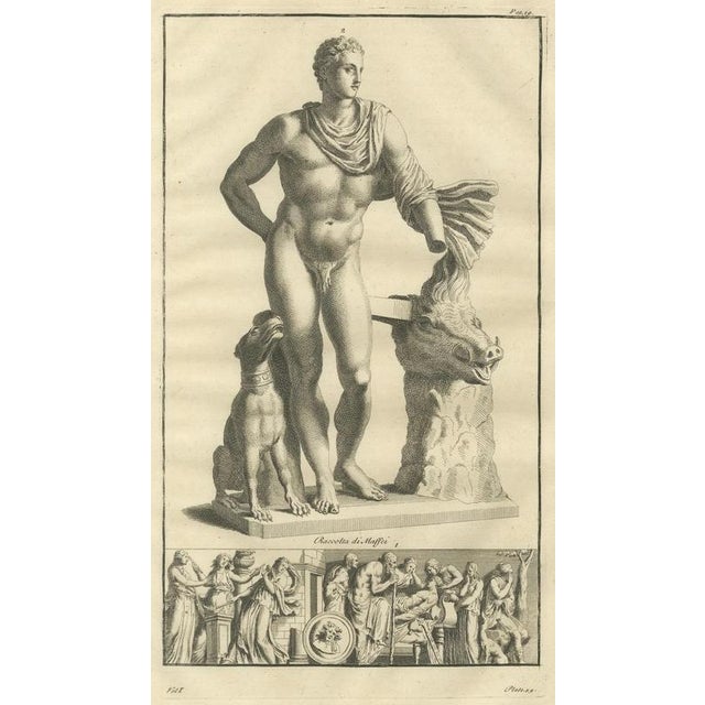 Bernard de Montfaucon, Meleager and the Calydonian Boar, 1721, Engraving on Paper For Sale - Image 3 of 9