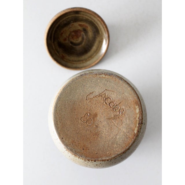 Ceramic Vintage Studio Pottery Jar For Sale - Image 7 of 10