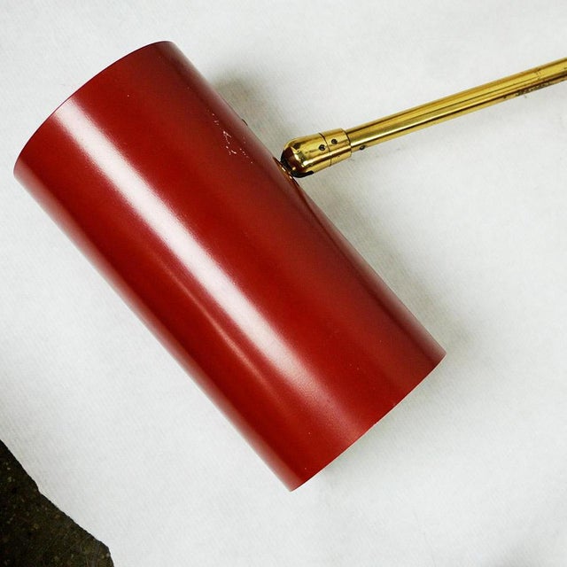 Mid-Century Austrian Brass Zylinder Sconce attributed to J. T. Kalmar, 1950s For Sale - Image 17 of 18