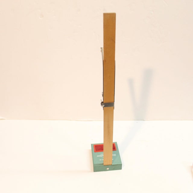 Mid-Century Modern Vintage Pin-It Skirt Marker - Mid-Century Orco Wood & Metal Dressmaker Hemming Tool For Sale - Image 3 of 4