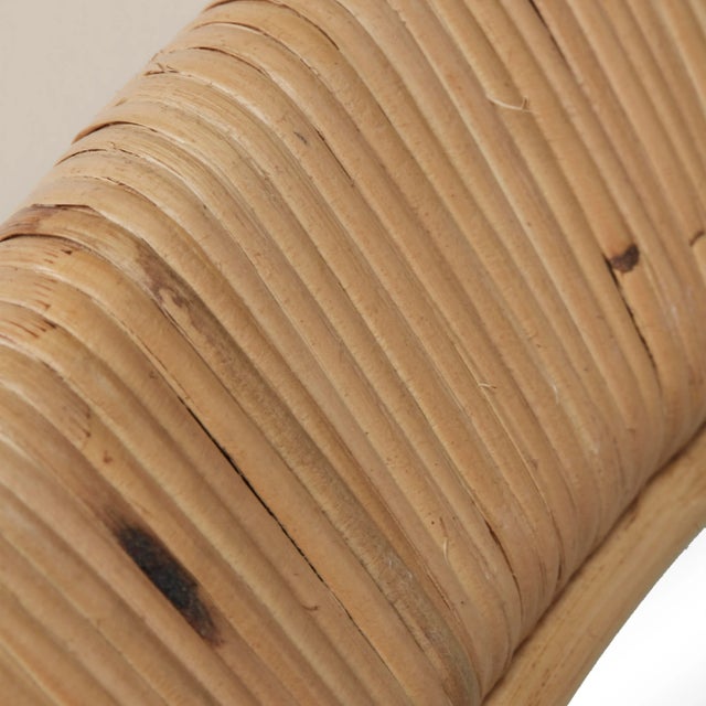 Wood Pelicano Rattan Floor Mirror For Sale - Image 7 of 9