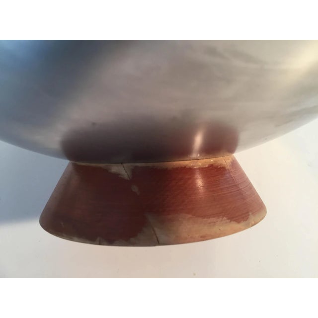 Silver Mid-Century Stainless Steel Bowls - A Pair For Sale - Image 8 of 9