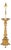Early 20th Century Gothic Revival Gilt Bronze Floor Lamp For Sale