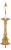 Gothic Revival Gilt Bronze Floor Lamp For Sale