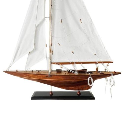 Vintage Endeavour scale model wooden sailboat with many authentic details and the use of high-quality materials. This...