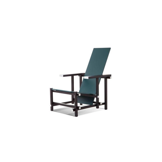 Not Yet Made - Made To Order Black and Blue Armchair by Gerrit Thomas Rietveld for Cassina For Sale - Image 5 of 14