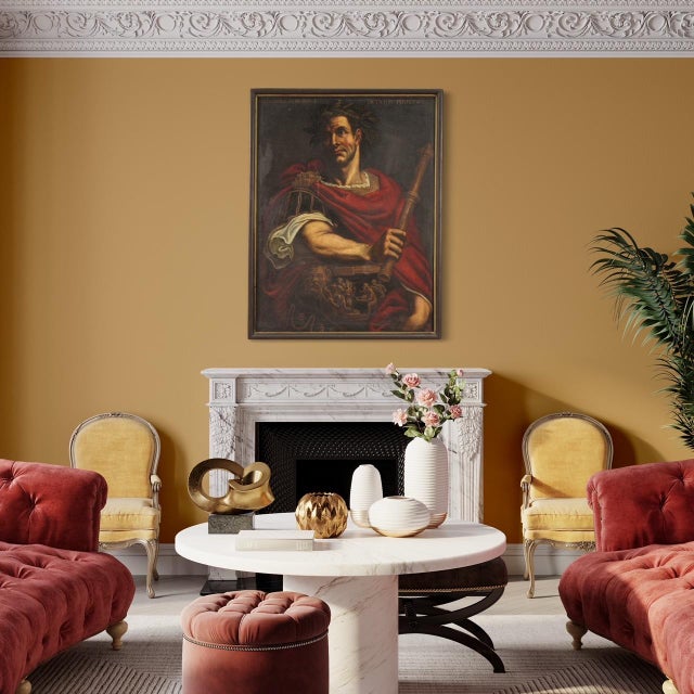 Portrait of Julius Caesar, 1630, Oil on Canvas, Framed For Sale - Image 6 of 16