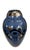 Large Art Deco porcelain vase decorated with silver geometric shapes on a blue background, circa 1930. Height: 39 x 22 cm
