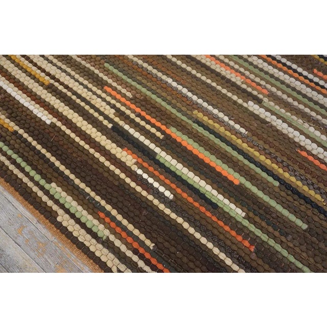 Textile Early 20th Century American Braided Rug For Sale - Image 7 of 15