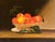 Contemporary Contemporary Still Life Oil Painting of Peaches in an Open Fretwork Basket by Satori Gregorakis. For Sale - Image 3 of 3