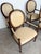 Set of 4 Baker Milling Road Neoclassical Mahogany & Parchment Leather Armchairs For Sale - Image 11 of 17