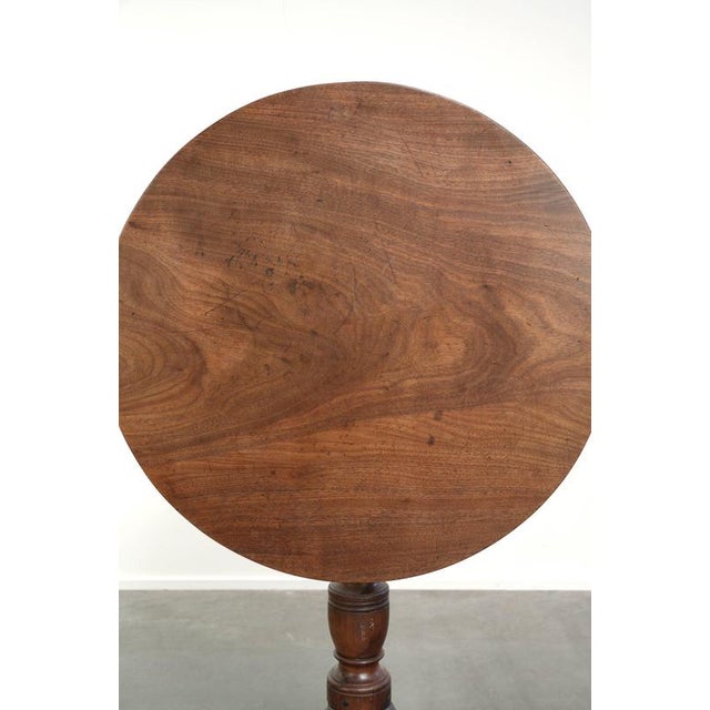 Antique English Tilt-Top Table For Sale - Image 6 of 11