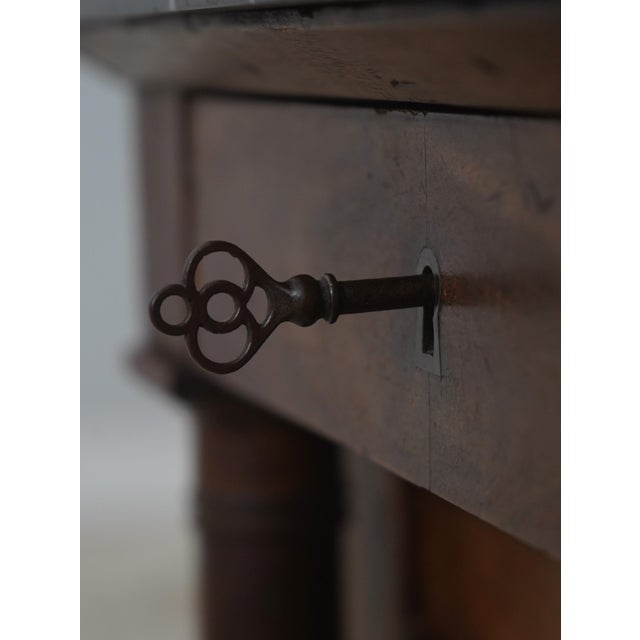 Stone Antique 18th Century French Empire Marble Top Stand For Sale - Image 7 of 17