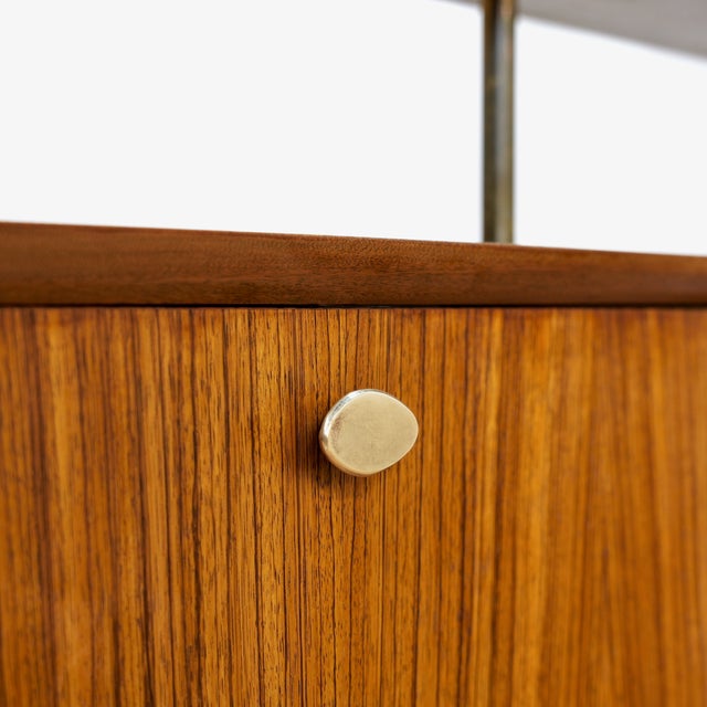 Brown Mid Century Room Divider Bookcase For Sale - Image 8 of 10