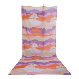 Mid-Century Modern Fabric Hills of Home Curtain by Jack Lenor Larsen, 1971 For Sale