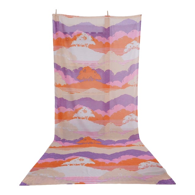 Mid-Century Modern Fabric Hills of Home Curtain by Jack Lenor Larsen, 1971 For Sale
