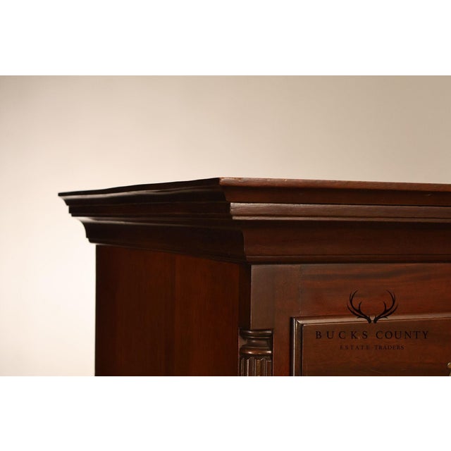 Metal H. Feldenkreis Chippendale Style Mahogany Highboy For Sale - Image 7 of 18