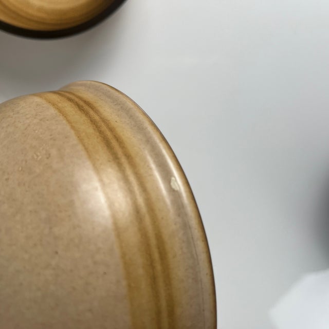 Vintage Salins Bowls in Sandstone, 1960s, Set of 9 For Sale - Image 9 of 11