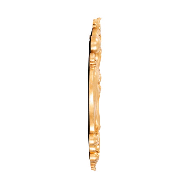 Contemporary French D' Amboise Collection of Gold Petite Mirrors- Oblong For Sale - Image 3 of 9