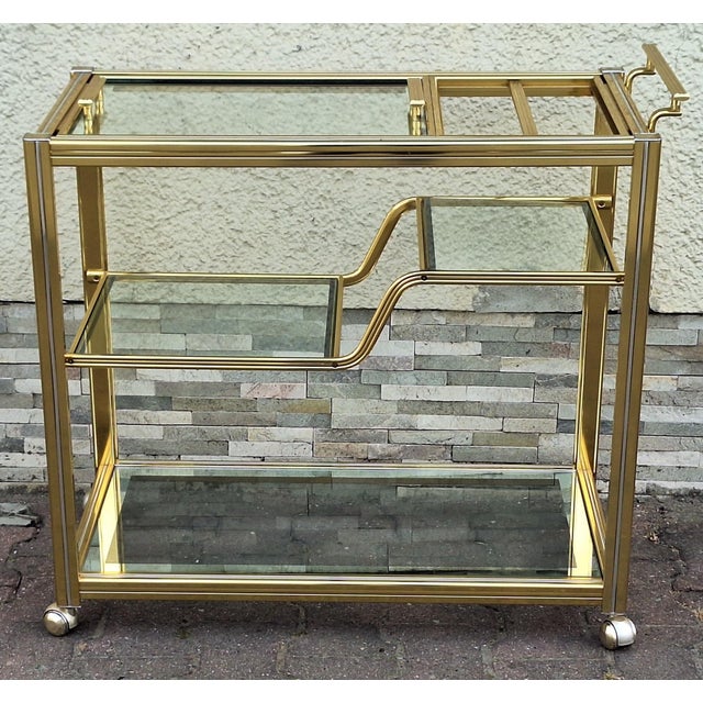 Vintage French Serving Trolley, 1970s For Sale - Image 12 of 12