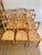 Rustic Vintage French Bistro Chairs, 1950s, Set of 8 For Sale - Image 3 of 8