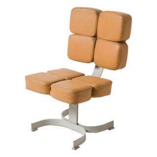 Vintage Brutalist Chair, 1970s For Sale