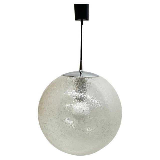 Large Bubble Ball Pendant Lamp from Peill & Putzler, 1970s For Sale - Image 6 of 6