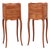 Pair of French Louis XV Style Tiny Side Tables Nightstands For Sale