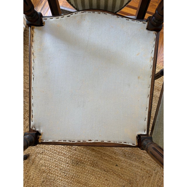 Vintage 1930’s Mohair Set of 6 Dining Chairs For Sale - Image 12 of 12