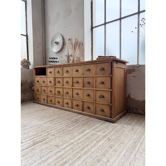 Pine Workshop Cabinet, 1950s For Sale - Image 6 of 18