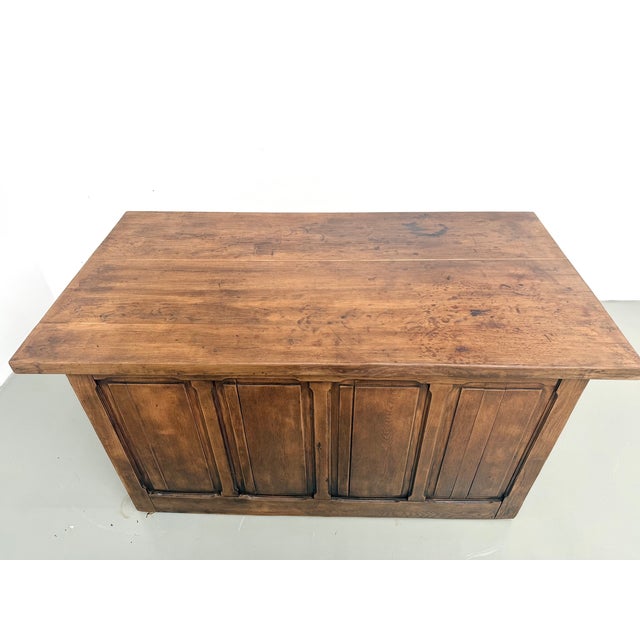 Oak Shop Counter with Drawers, France, 1920s For Sale - Image 3 of 18
