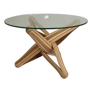 "Lock" Caramel Naturel Bamboo Coffeetable For Sale