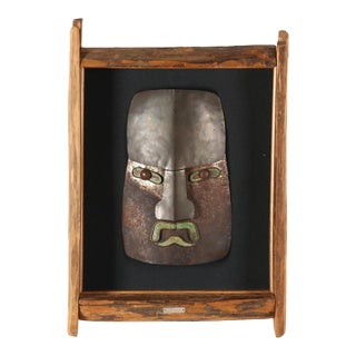 Ken Beldin (American, 20th Century) Mid-Century Bronze Mask Assemblage For Sale