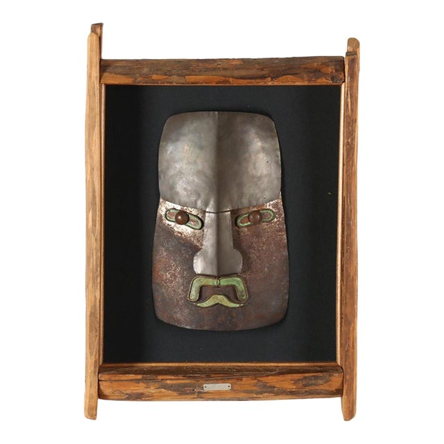 Ken Beldin (American, 20th Century) Mid-Century Bronze Mask Assemblage For Sale